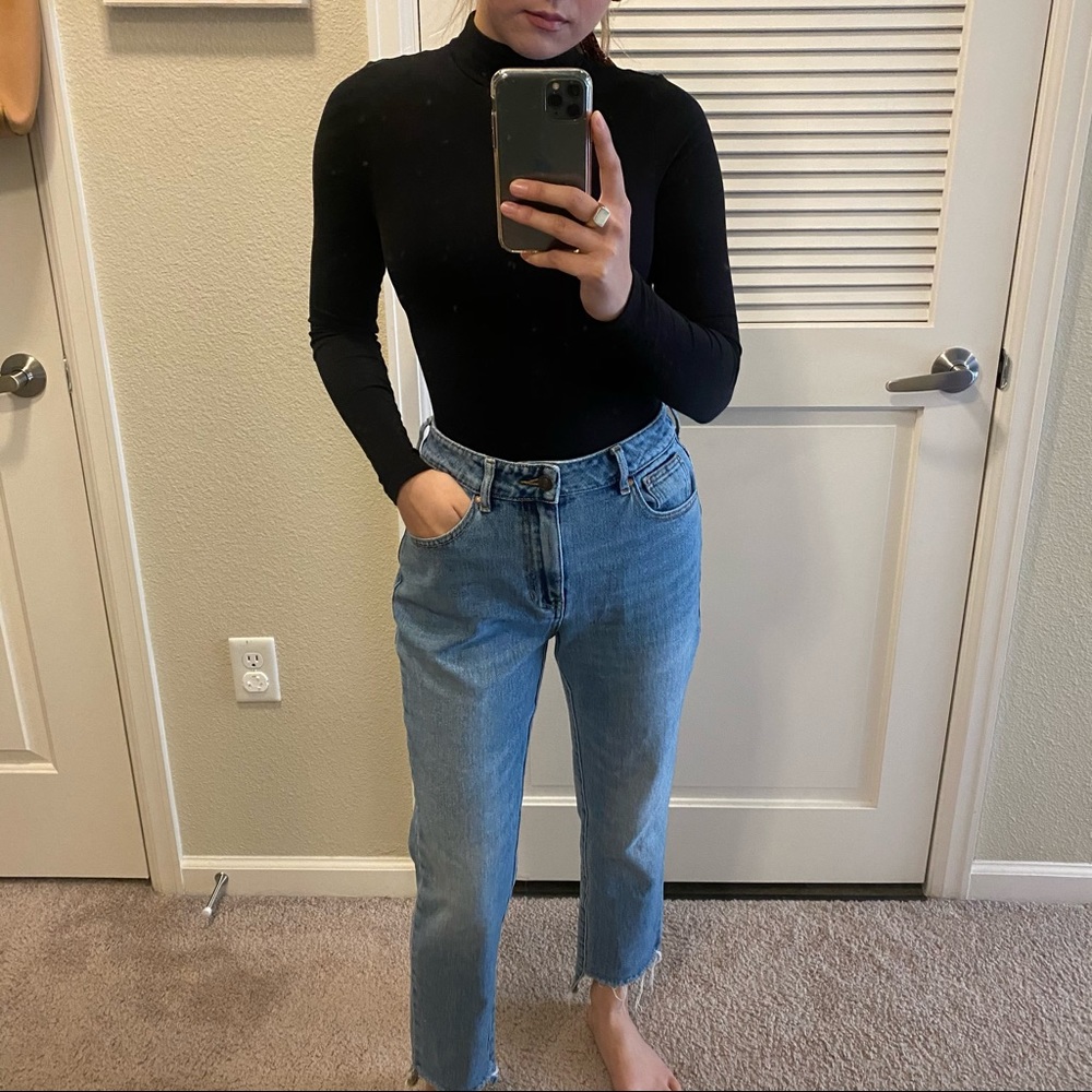 SOLD Pacsun mom jean raw asymmetrical hem - Picture 8 of 11